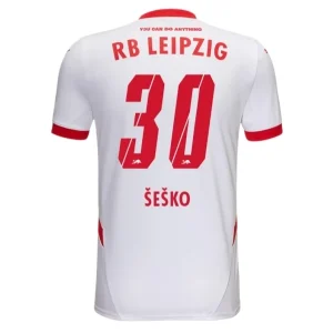 Koop RB Leipzig 2024/25 Benjamin Šeško #30 Thuis tenue met korte mouwen online