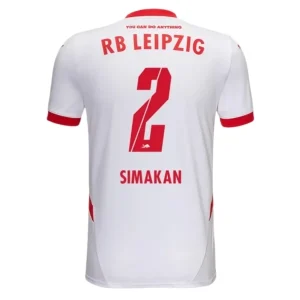 Koop RB Leipzig 2024/25 Mohamed Simakan #2 Thuis tenue met korte mouwen online