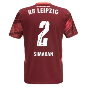 Koop RB Leipzig 2024/25 Mohamed Simakan #2 Uit tenue met korte mouwen online