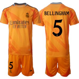 Koop Goedkope Real Madrid 2024/25 Jude Bellingham #5 Uit tenue Korte Mouw (+ Korte broeken) Online