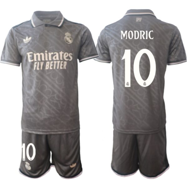 Koop Goedkope Real Madrid 2024/25 Luka Modric #10 Derde tenue Korte Mouw (+ Korte broeken) Online