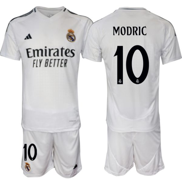 Koop Goedkope Real Madrid 2024/25 Luka Modric #10 Thuis tenue Korte Mouw (+ Korte broeken) Online