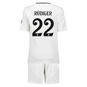 Koop Kinder Real Madrid 2024/25 Antonio Rudiger #22 Thuis tenue met Korte Mouw (+ Korte broeken) Online