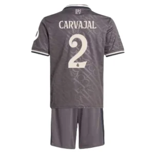 Koop Kinder Real Madrid 2024/25 Daniel Carvajal #2 Derde tenue met Korte Mouw (+ Korte broeken) Online