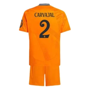 Koop Kinder Real Madrid 2024/25 Daniel Carvajal #2 Uit tenue met Korte Mouw (+ Korte broeken) Online