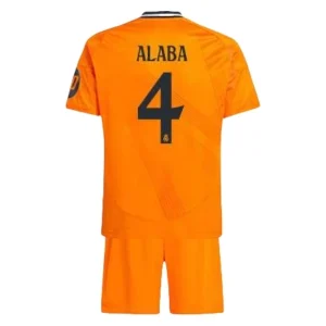 Koop Kinder Real Madrid 2024/25 David Alaba #4 Uit tenue met Korte Mouw (+ Korte broeken) Online