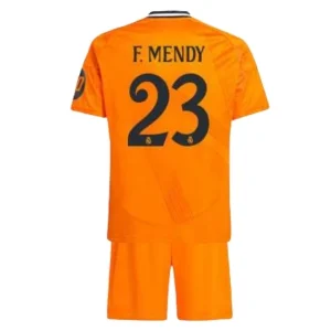 Koop Kinder Real Madrid 2024/25 Ferland Mendy #23 Uit tenue met Korte Mouw (+ Korte broeken) Online