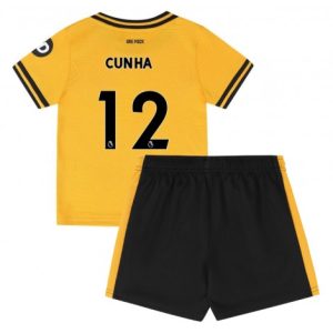 Koop Kinder Wolves 2024/25 Matheus Cunha #12 Thuis tenue met Korte Mouw (+ Korte broeken) Online