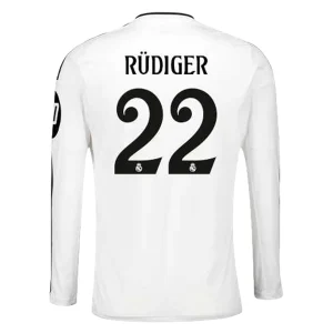 Koop Real Madrid 2024/25 Antonio Rudiger #22 Thuis tenue met lange mouwen online