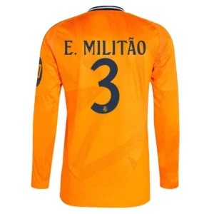 Koop Real Madrid 2024/25 Eder Militao #3 Uit tenue met lange mouwen online