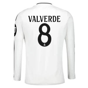 Koop Real Madrid 2024/25 Federico Valverde #8 Thuis tenue met lange mouwen online