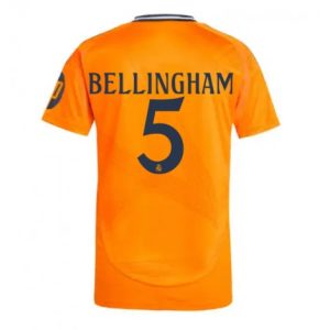 Koop Real Madrid 2024/25 Jude Bellingham #5 Uit tenue met korte mouwen online