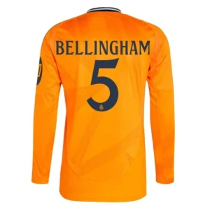 Koop Real Madrid 2024/25 Jude Bellingham #5 Uit tenue met lange mouwen online