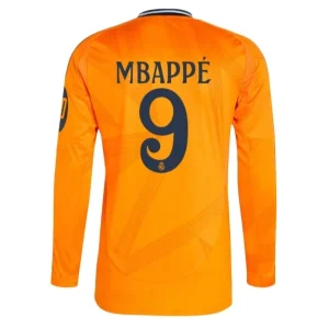 Koop Real Madrid 2024/25 Kylian Mbappé #9 Uit tenue met lange mouwen online