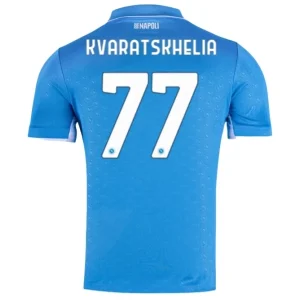 Koop SSC Napoli 2024/25 Khvicha Kvaratskhelia #77 Thuis tenue met korte mouwen online