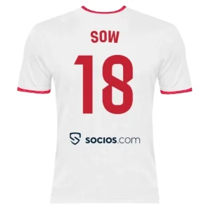 Koop Sevilla FC 2024/25 Djibril Sow #18 Thuis tenue met korte mouwen online