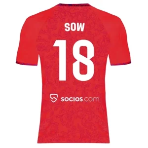 Koop Sevilla FC 2024/25 Djibril Sow #18 Uit tenue met korte mouwen online