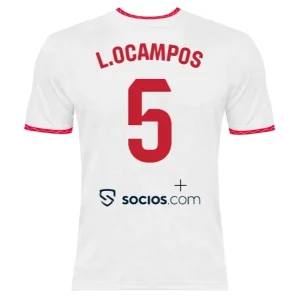 Koop Sevilla FC 2024/25 Lucas Ocampos #5 Thuis tenue met korte mouwen online