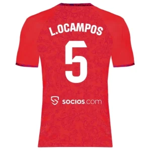 Koop Sevilla FC 2024/25 Lucas Ocampos #5 Uit tenue met korte mouwen online