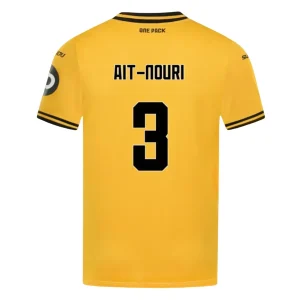 Koop Wolves 2024/25 Rayan Ait-Nouri #3 Thuis tenue met korte mouwen online