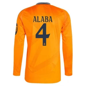 Real Madrid 2024/25 David Alaba #4 Uit tenue met lange mouwen